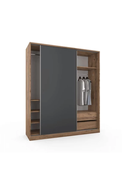 ANZERA Vega Raydolap (180X210) - Atlantik Çam / Antrasit - Sürgülü - 2