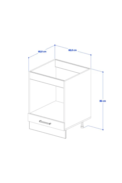 ANZERA Ankastre Fırın Modülü Atlas Çam - Beyaz - Resim 2