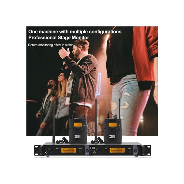 Cbtx Xtuga Iem1200 Kablosuz Alıcı Bodypack Sahne Şarkıcısı Kulak Monitör Sistemi - 7