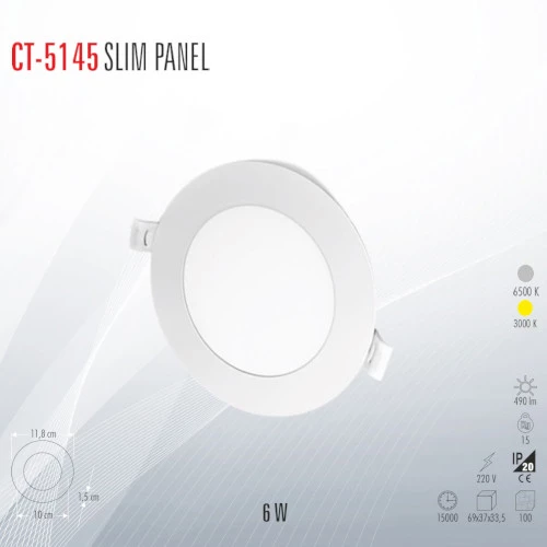 CATA CT-5145 SLİM LED PANEL GÜN IŞIĞI (20 ADET)