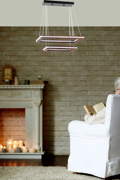 Lumexx Lüx Bergama Küçük 2 Li Yanık Ledli Avize 3 Renk - Resim 2