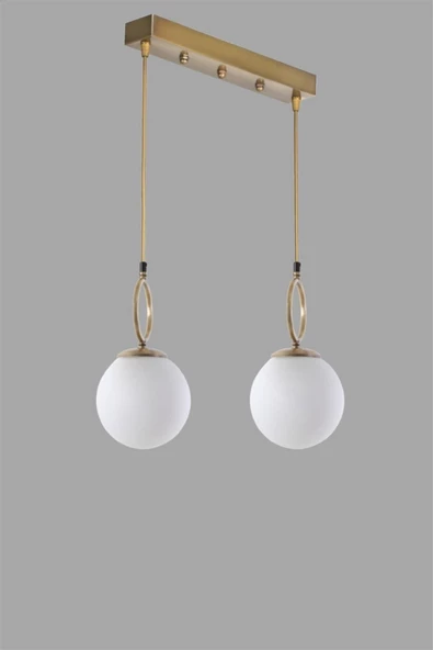 Lumexx Morino 2 Li Sıralı Beyaz Camlı Eskitme Sarkıt - Resim 2