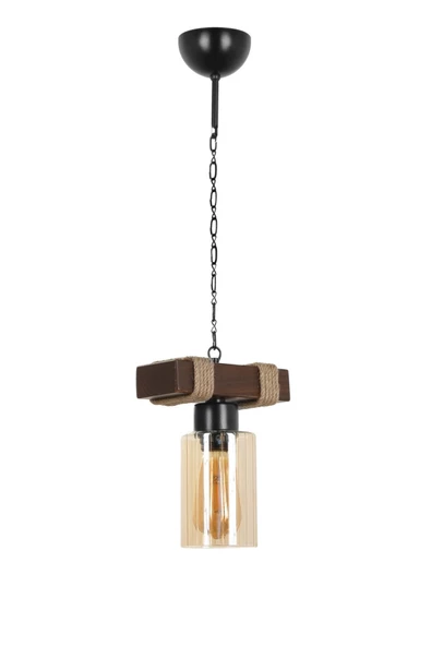 Lumexx Jasmin Tekli Ahşap Ceviz Silindir Bal Camlı