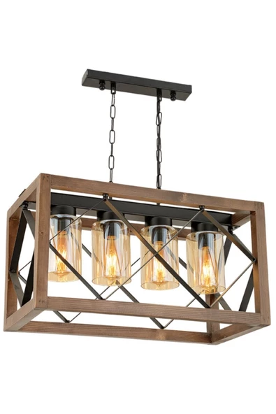 Lumexx Zikzak 4 Lü Camlı Avize