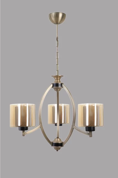 Lumexx Paul 3 Lü Eskitme Avize Bal Camlı - Resim 2