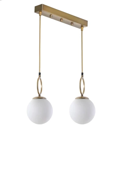 Lumexx Morino 2 Li Sıralı Beyaz Camlı Eskitme Sarkıt ürün görseli