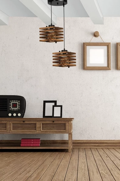 Lumexx Cara Ahşap 2 Li Tepsili Yanık Sarkıt - Resim 2