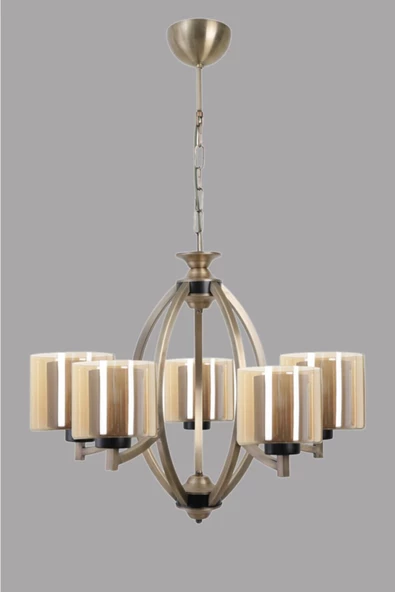 Lumexx Paul 5 Li Eskitme Avize Bal Camlı - Resim 2