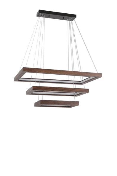 Lumexx Bergama 3 Lü Ceviz Ledli Avize 3 Renk - Resim 2