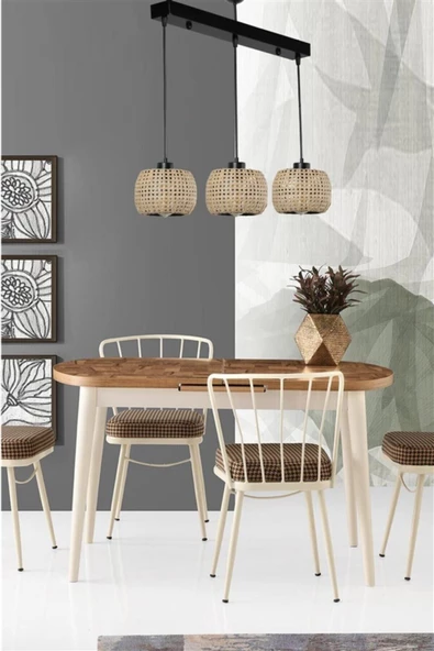 Lumexx Tıger 3 Lü Sıralı Rattan Sarkıt