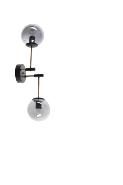 Lumexx Dolunay Siyah Füme Camlı Aplik 2 Li - 2