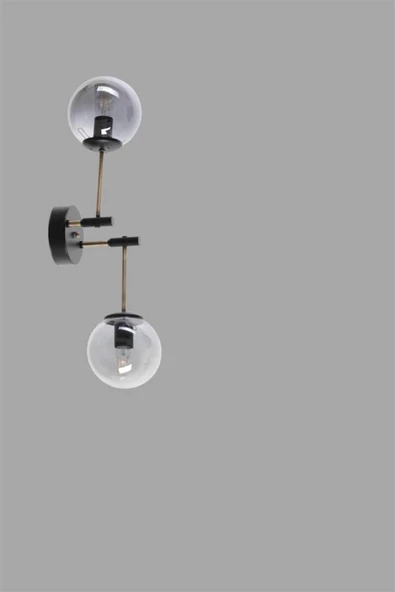 Lumexx Dolunay Siyah Füme Camlı Aplik 2 Li - 3