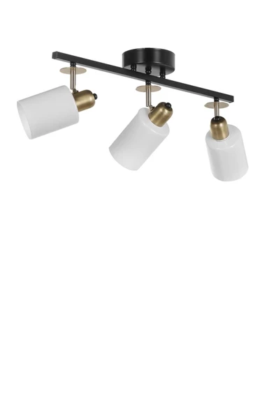 Lumexx Nomi 3 Lü Sıralı Siyah Beyaz Camlı Avize ürün görseli