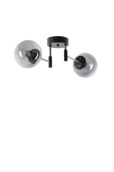 Lumexx Dolunay 2 Li Siyah Füme Camlı Avize ürün görseli