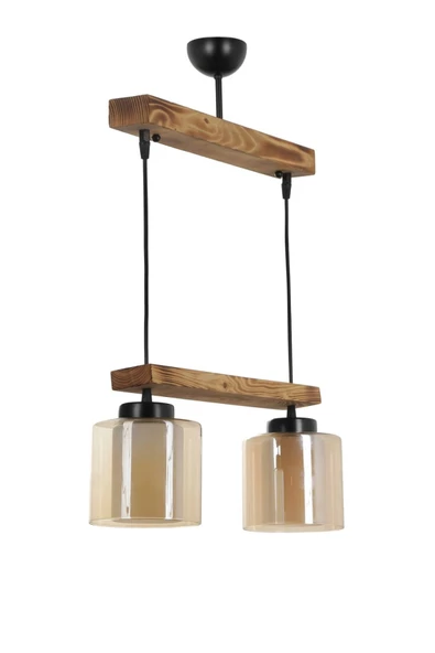 Lumexx David 2 Li Sıralı Yanık Bal Camlı Sarkıt ürün görseli