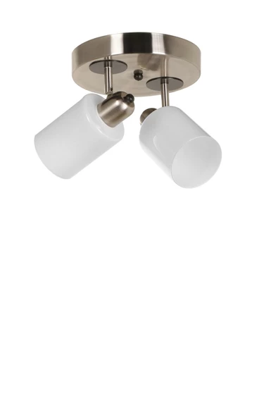 Lumexx Nomi 2 Li Tepsili Mat Krom Beyaz Camlı Avize ürün görseli