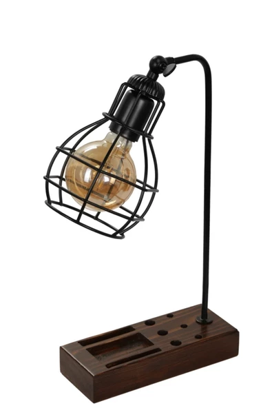 Lumexx Lila Metal Kafesli Masa Lambası - 3