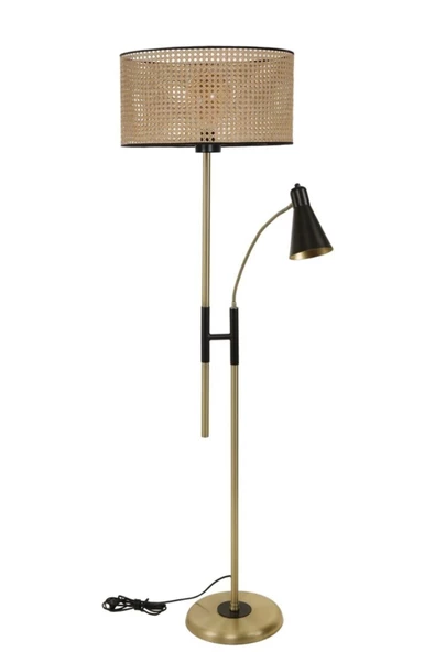 Lumexx Forza Eskitme Lambader Silindir Rattan Abajurlu - Resim 2