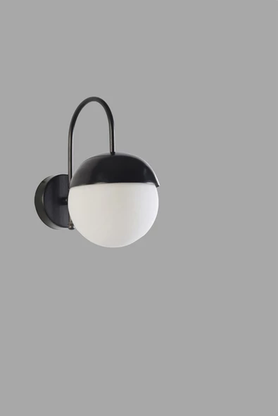 Lumexx KÜRE SİYAH BEYAZ CAMLI APLİK - 3