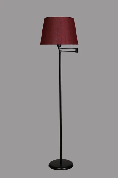 Lumexx Almina Lambader Siyah Ayak Pramit Hasır Bordo Abajurlu ürün görseli