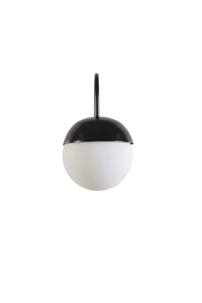 Lumexx KÜRE SİYAH BEYAZ CAMLI APLİK - 2