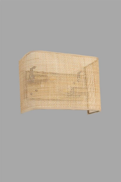 Lumexx ÖRGÜLÜ RATTAN ABAJURLU DİKDÖRTGEN APLİK - 2