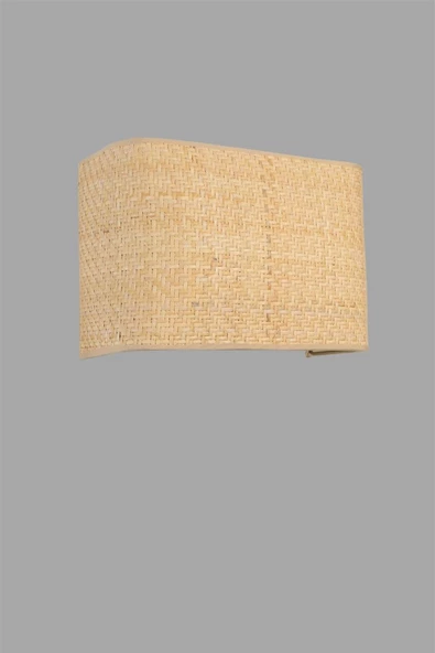 Lumexx HASIR RATTAN ABAJURLU DİKDÖRTGEN APLİK - 2