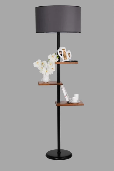 Lumexx Moda Lambader Siyah Silindir Koyu Gri Abjurlu - Resim 2