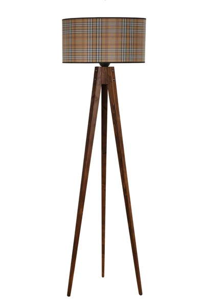 Lumexx Tripod Ceviz Lambader Silindir 02 Abajurlu - 1