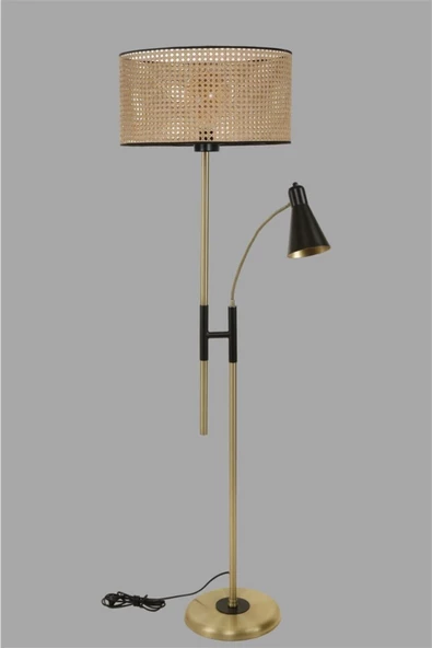 Lumexx Forza Eskitme Lambader Silindir Rattan Abajurlu - Resim 3