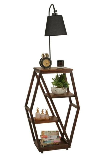 Lumexx Asos Ceviz Lambader Pramit Hasır Siyah Abajurlu ürün görseli