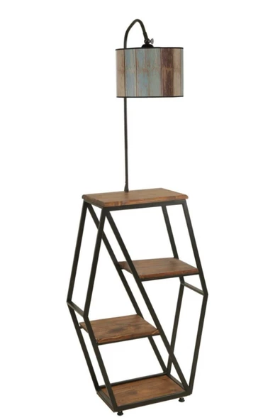 Lumexx Sembol Ceviz Lambader Silindir Renkli Abajurlu - Resim 2