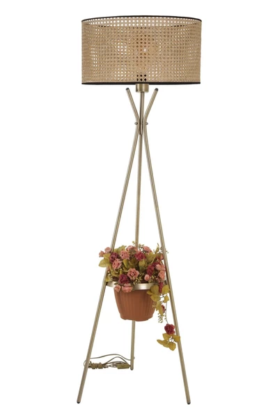 Lumexx Venedik Eskitme Silindir Rattan Abajurlu - 2