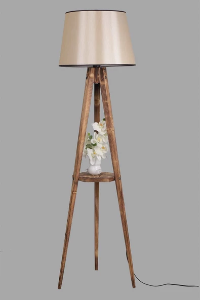 Lumexx Sehbalı Tripod Yanık Lambader Pramit 15-3 Abajurlu - 3