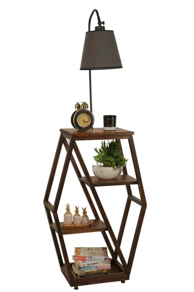 Lumexx Asos Ceviz Lambader Pramit Koyu Gri Abajurlu - Resim 2