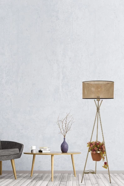 Lumexx Venedik Eskitme Silindir Rattan Abajurlu