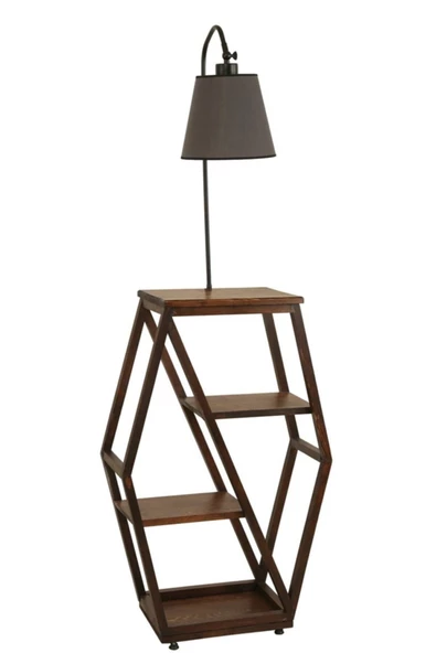 Lumexx Asos Ceviz Lambader Pramit Koyu Gri Abajurlu - Resim 3