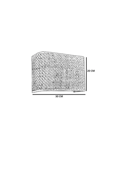 Lumexx ÖRGÜLÜ RATTAN ABAJURLU DİKDÖRTGEN APLİK - 3