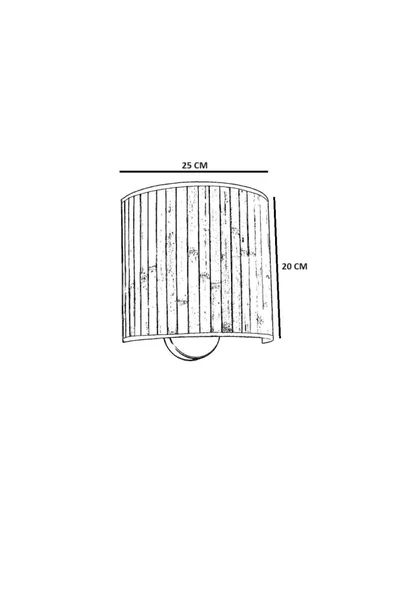 Lumexx ÖRGÜLÜ RATTAN ABAJURLU OVAL APLİK - 3