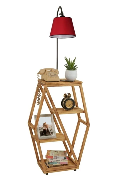 Lumexx Asos Yanık Lambader Pramit Kırmızı Abajurlu ürün görseli