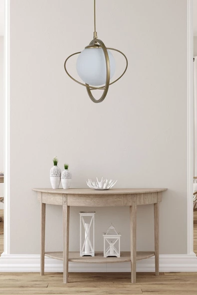 Lumexx NEPAL TEKLİ ESKİTME BEYAZ CAMLI SARKIT ürün görseli