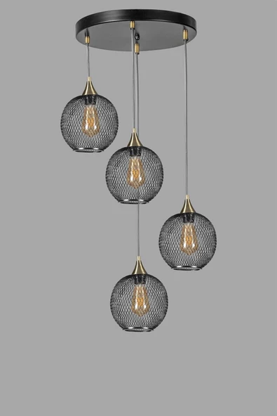 Lumexx JUPİTER 4 LÜ TEPSİLİ SİYAH SARKIT - Resim 3