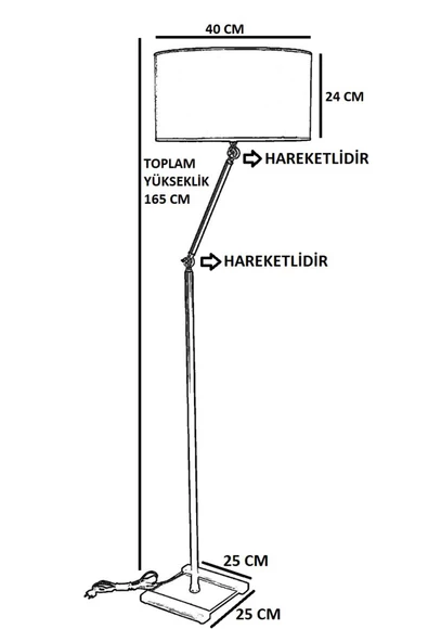 Lumexx Milas Eskitme Lambader Silindir Hasır Siyah Abajurlu - Resim 3