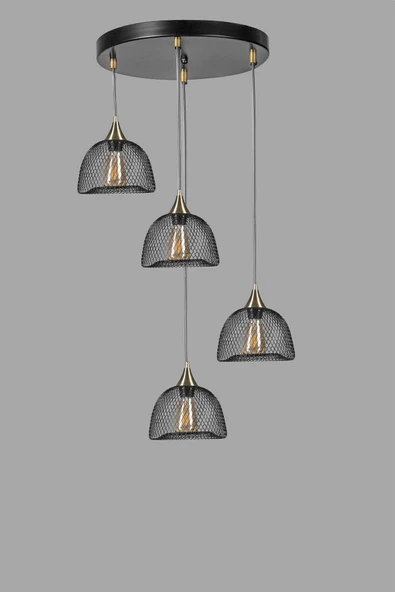 Lumexx NASA 4 LÜ TEPSİLİ SİYAH SARKIT - Resim 3