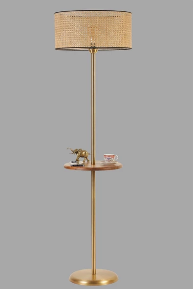 Lumexx MERCAN ESKİTME SEHPALI SİLİNDİR RATTAN LAMBADER - Resim 3