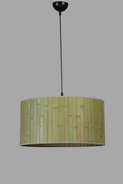 Lumexx BAMBU 03 ABAJURLU TEKLİ SARKIT AVİZE - Resim 3