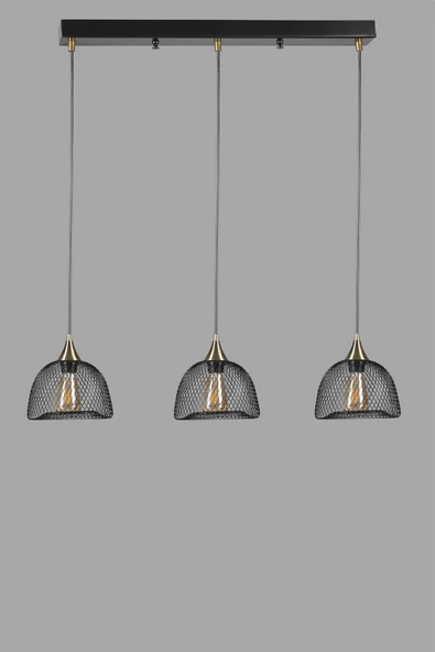 Lumexx NASA 3 LÜ SIRALI SİYAH SARKIT - Resim 3