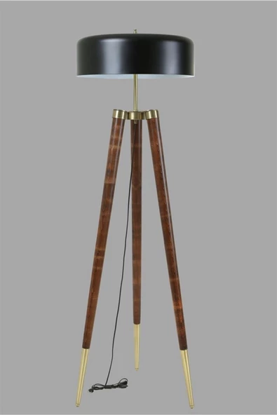 Lumexx Stil Ceviz Lambader Siyah Büyük Retro 8 Başlıklı - Resim 3