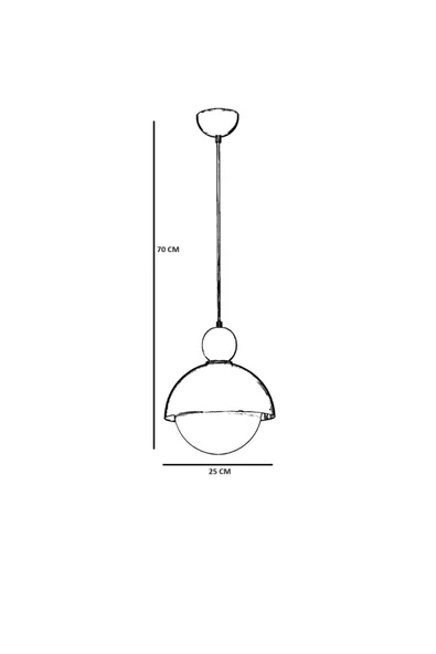 Lumexx RETRO 3 ESKİTME BEYAZ CAMLI SARKIT - 4