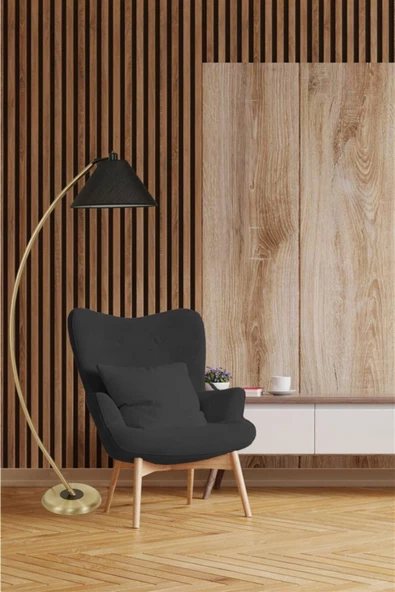 Lumexx Hilal Eskitme Lambader Hasır Siyah Abajurlu - Resim 2